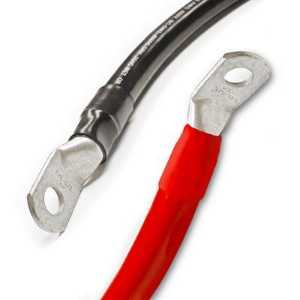 Picture of AWG8 DC Cable with Lugs x 1m Red or Black