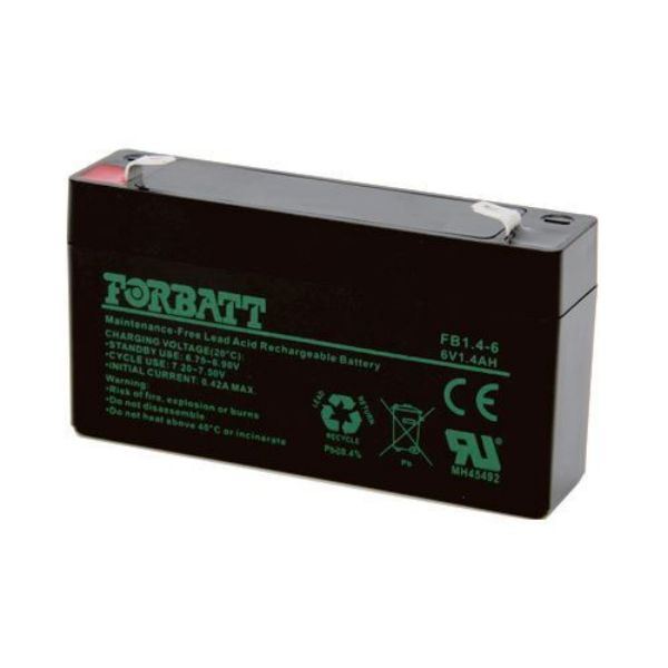 Picture of Forbatt  AGM 6v 1.4Ah Sealed Lead Acid Battery