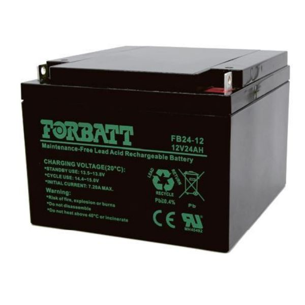 Picture of Forbatt  AGM 12v 24Ah Sealed Lead Acid Battery