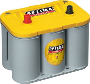 Picture of Optima Yellow Top 12V 55Ah 750cca Spiral AGM Battery LHP. YT S4.2 (D34)