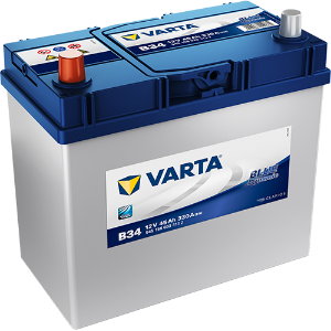 Varta Car Battery, B34, b34 battery, 634, 634 Car Battery, 12v 45ah