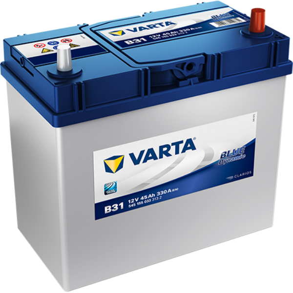 Varta Car Battery, B31, b31 battery, 634 battery, 634, 634T, 12v 45ah, 634T Car Battery