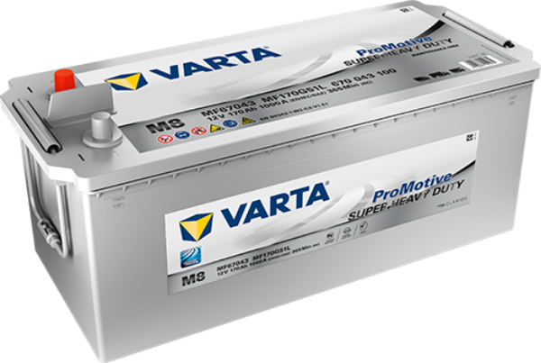 MF67043, 670 043 100, Varta Truck Battery, M8, m8 battery, 692, 12v 170ah