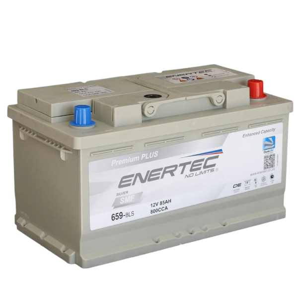 Picture of Enertec 659 Silver, 12v, 85ah 780cca RHP Car Battery