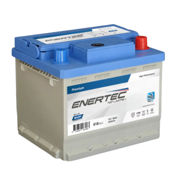  Enertec Blue 618 Car Battery, 618, 618 battery, 12v 36ah, 12v 36ah 400cca