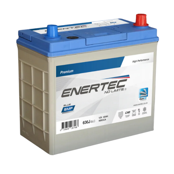 Enertec Blue 636J, 636j, 636j battery, 636 j, 636 j battery, 12v 45ah, 12v 45ah 400cca