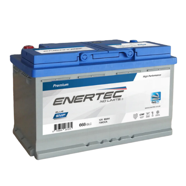 Enertec Blue 668 battery, 12v 80ah 770cca, 12v 80ah car battery, 800CCA car battery