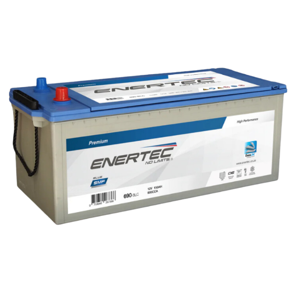  Enertec Blue 690, 12v 150ah 1100cca, 12v truck battery, 150ah truck battery