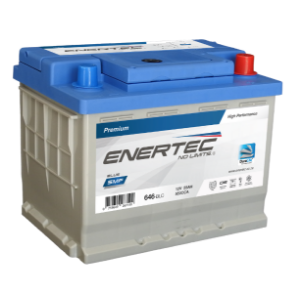 Enertec Blue 646, 646 car battery, 646, 12v 55ah, 12v 55ah 550cca, RHP