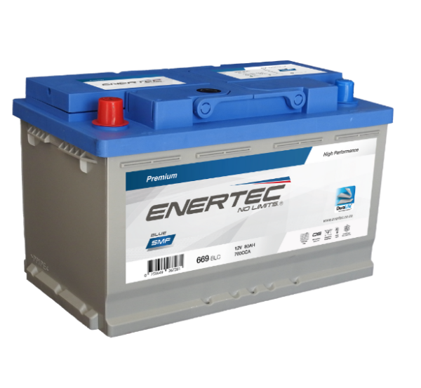 Enertec Blue 669, 12v car battery, 80ah car battery, 12v 80ah 770cca	