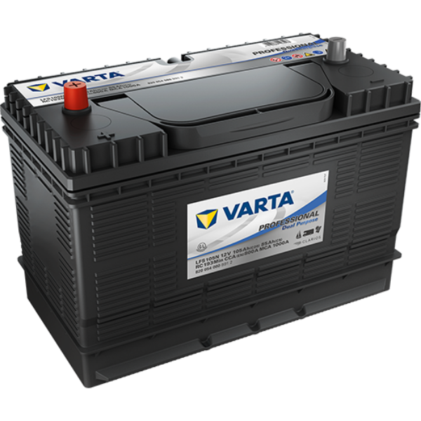 Picture of VARTA LFS105 12v 105ah 800CCA 674 Tapered Professional Dual Purpose Battery 820 054 080