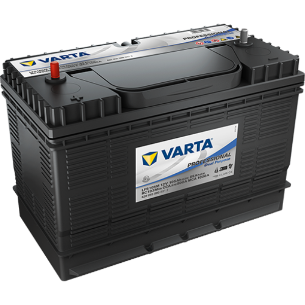 Picture of VARTA LFS105 12v 105ah 800CCA 674 Stud Professional Dual Purpose Battery 820 055 080