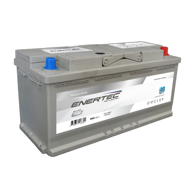 Enertec Silver Car Battery, 12v 110ah 1000cca, 12v 110ah Car Battery, 1000cca Car Battery, RHP Car Battery,