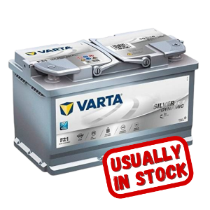 Varta Car Battery, F21, f21 battery, 668 agm, 12v 80ah, 668 AGM Battery