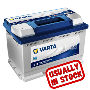 Varta Car Battery, E11, e11 battery, 652, 12v 74ah, 652 Car Battery