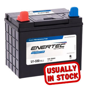 	ENERTEC Blue U1, 12v 30ah 330cca, 12v lawn mower battery