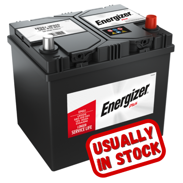 621 battery, 621, 12v 60ah, 12v 60ah 510cca, Energizer car battery