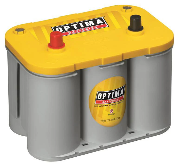 Picture of Optima Yellow Top 12V 55Ah 750cca Spiral AGM Battery LHP. YT S4.2 (D34)