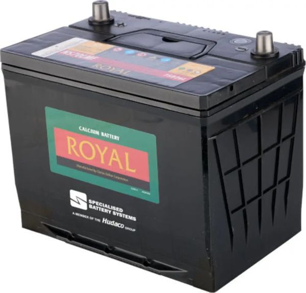 Picture of ROYAL Calcium NS70 12v 65Ah 550cca, Semi sealed maintenance free lead acid battery.